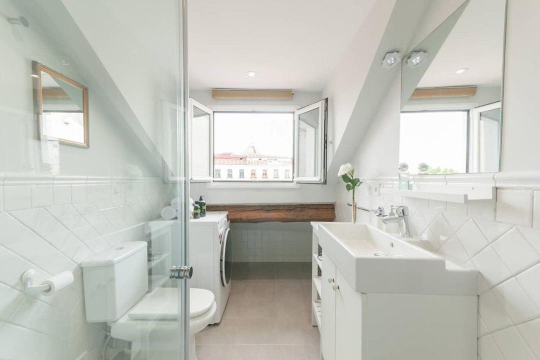 Cozy One-Bedroom Penthhouse La Latina Madrid Exteriör bild